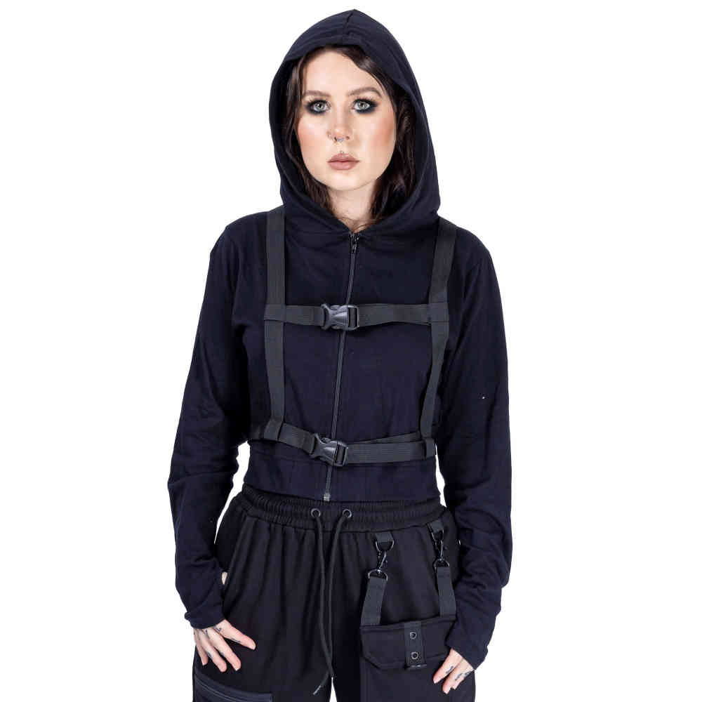 Chemical Black - Lexis Veste zip à capuche - Noir